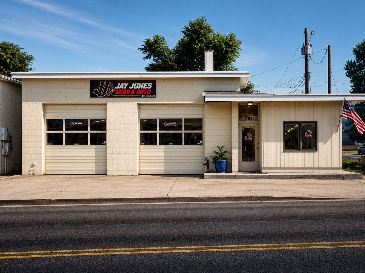 Jay Jones Gear and Auto storefront at 491 West Monroe in Burns, Oregon